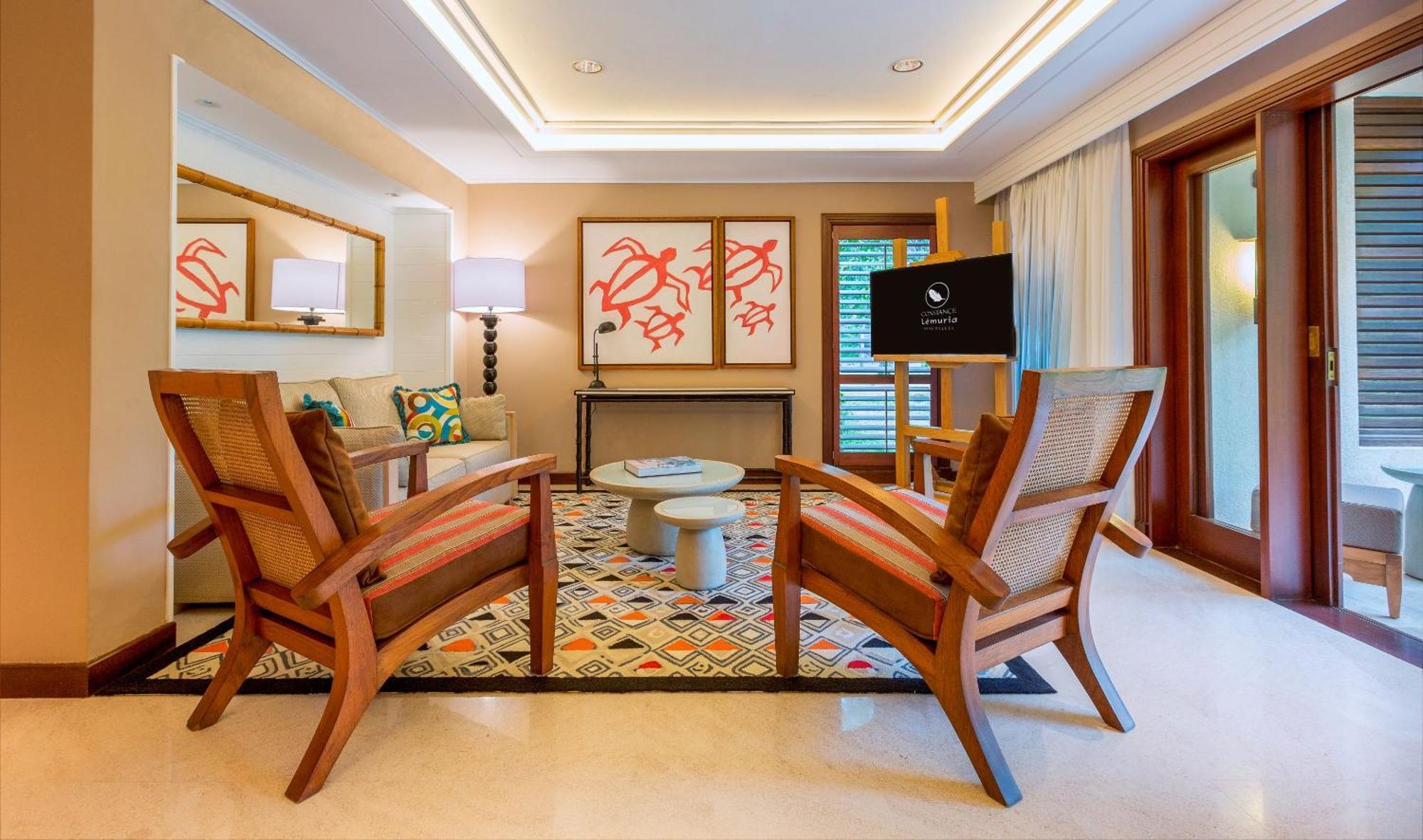 คอนสแตนซ์ เลมูเรีย รีสอร์ท Grand Anse  ภายนอก รูปภาพ Living room